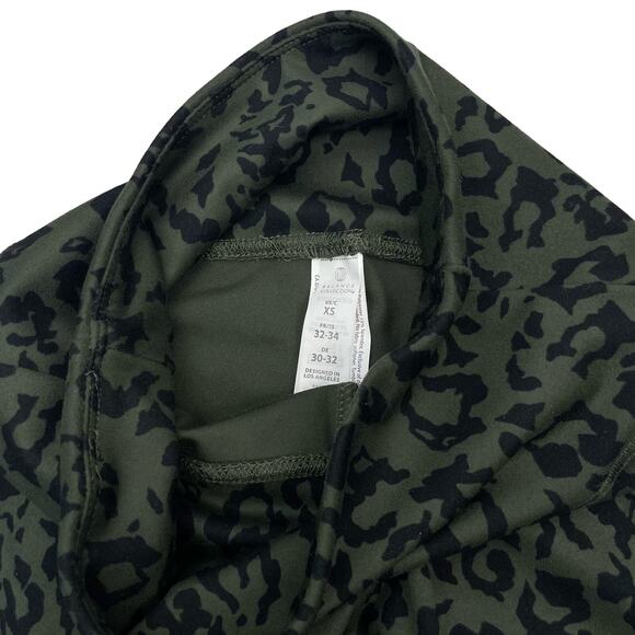 BALANCE COLLECTION Contender Lux Printed Yoga Leggings Sz XS Green - Picture 4 of 7